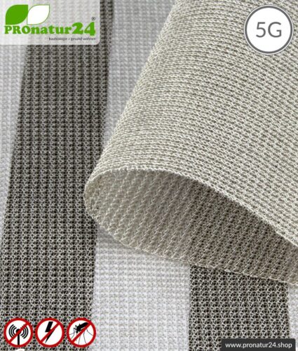 Abschirmender Baldachin Elektrosmog ULTRA | DIY für den EMF Profi | Abschirmung EMF über 99,99 % (48 dB bei 1 GHz) | Erdbar 17 Abschirmstoff SILVER TULLE für Vorhänge und Baldachine. HF Abschirmung bis 50 dB, NF erdbar. Ideal bei 5G!