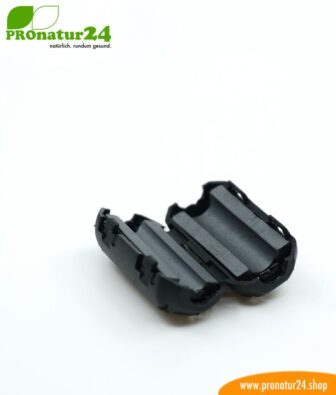 Ferritkern Filter gegen Elektrosmog im Headsetkabel, klickbar, für Kabel bis zu 5 mm Durchmesser - 1x FERRITKERN GRATIS!