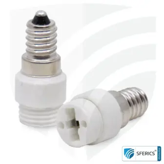 Universal Adapter Leuchtmittel | G9 Leuchtmittel auf E14 Sockel 6 Universal Adapter Licht | G9 Sockel auf E14 Fassung