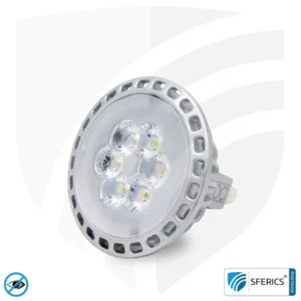 6 Watt LED Spot Vollspektrum | Hell wie 35 Watt, 450 Lumen | CRI 95 | dimmbar | flimmerfrei | Tageslicht | GU5.3 (MR16) | Business Qualität