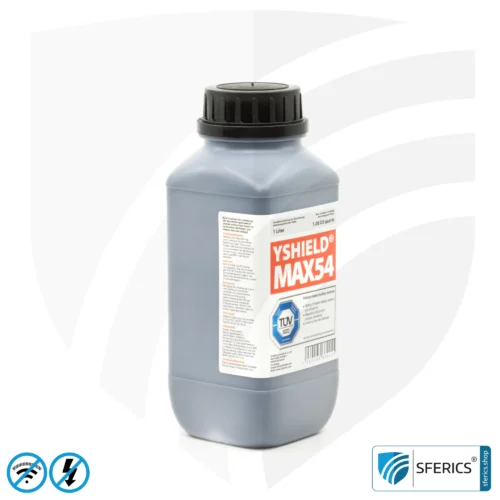 Abschirmfarbe MAX54 | HF Schirmdämpfung gegen Elektrosmog bis zu 100 dB bei 40 GHz | TÜV SÜD zertifiziert | Entwickelt für maximale Abschirmung von Elektrosmog durch 5G oder WIFI 6 17 Abschirmfarbe MAX54 | HF Schirmdämpfung gegen Elektrosmog bis zu 100 dB bei 40 GHz | TÜV SÜD zertifiziert | Entwickelt für maximale Abschirmung von Elektrosmog durch 5G oder WIFI 6