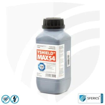 Musterset Abschirmfarben HF | Schutz vor Elektrosmog EMF mit jeweils 250 ml Füllmenge | TÜV SÜD zertifiziert | Perfekt für Materialtests in der Praxis vor dem Kauf 23 Abschirmfarbe MAX54 | HF Schirmdämpfung gegen Elektrosmog bis zu 100 dB bei 40 GHz | TÜV SÜD zertifiziert | Entwickelt für maximale Abschirmung von Elektrosmog durch 5G oder WIFI 6