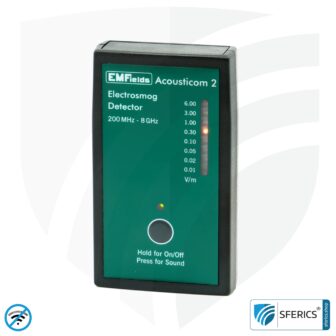 ACOUSTICOM 2 Elektrosmog Detektor | Breitband HF Messgerät für Einsteiger | Erkennung von EMF Funkstrahlung bis 8 GHz, inklusive 5G! 1 ACOUSTICOM 2 Elektrosmog Detektor | Breitband HF Messgerät für Einsteiger | Erkennung von EMF Funkstrahlung bis 8 GHz, inklusive 5G!