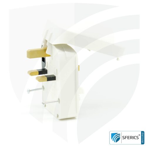 Adapter SCP3 Schuko Stecker Typ EF auf UK Stecker Typ G | mit hochwertiger Erdung und 13 Ampere Sicherung | Reiseadapter 19 Adapter SCP3 Schuko Stecker Typ EF auf UK Stecker Typ G | mit hochwertiger Erdung und 13 Ampere Sicherung | Reiseadapter.