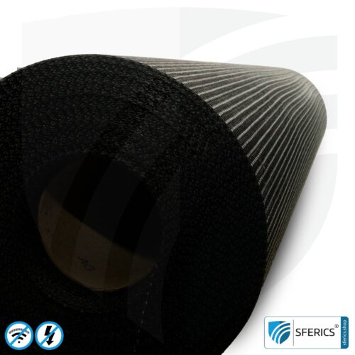 Abschirmendes Armierungsgewebe ARM40 | HF Schirmdämpfung gegen Elektrosmog bis zu 23 dB | Unter Putz und zur Verlegung. 100 cm Breite. 13 Abschirmendes Armierungsgewebe ARM40 | HF Schirmdämpfung gegen Elektrosmog bis zu 23 dB | Unter Putz und zur Verlegung. 90 cm Breite.