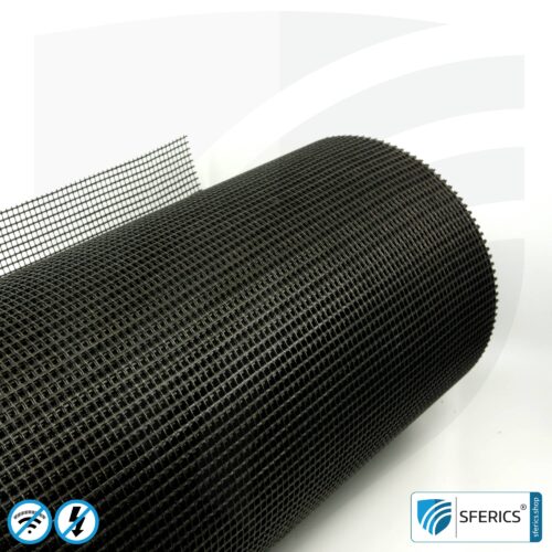 Abschirmendes Armierungsgewebe ARM40 | HF Schirmdämpfung gegen Elektrosmog bis zu 23 dB | Unter Putz und zur Verlegung. 100 cm Breite. 10 Abschirmendes Armierungsgewebe ARM40 | HF Schirmdämpfung gegen Elektrosmog bis zu 23 dB | Unter Putz und zur Verlegung. 90 cm Breite.