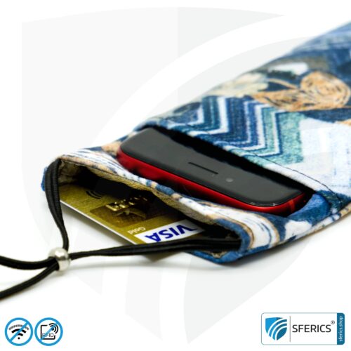 Handyhülle eWall für das Smartphone | Unikat im Design FELIX.BLAU | Anti Elektrosmog inkl. 5G | 3in1 Schutz inkl. RFID Blocker | Handytasche für iPhone, Android, ... 19 Handyhülle eWall für das Smartphone | FELIX.BLAU | Anti Elektrosmog inkl. 5G | 3in1 Schutz inkl. RFID Blocker | Handytasche für iPhone, Android, ... | XL
