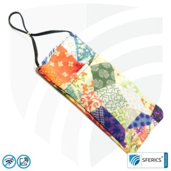 Handyhülle eWall für das Smartphone | Unikat im Design FELIX.ROSE | Anti Elektrosmog inkl. 5G | 3in1 Schutz inkl. RFID Blocker | Handytasche für iPhone, Android, ... | XL