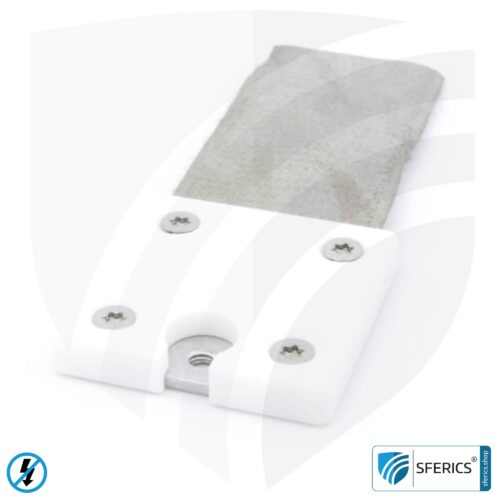 Mobile Erdungsplatte | zur Erdung von Baldachin, Bodenunterlage, Zelt, Schlafsack, Bettwäsche, Decke, u.v.m. 17 Mobile Erdungsplatte | zur Erdung von Baldachin, Bodenunterlage, Zelt, Schlafsack, Bettwäsche, Decke, u.v.m. | GCV