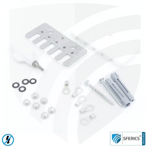 Erdungsverteiler | 5-fach | einen Erdanschluss auf bis zu 4 Abschirmprodukte verteilen 6 Erdungsverteiler | 5-fach | einen Erdanschluss auf bis zu 4 Abschirmprodukte verteilen