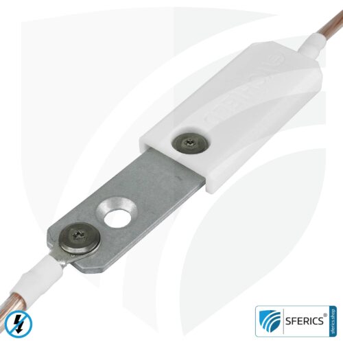 Erdungsplatte | stationär für Innenräume | Erdung abgeschirmter Flächen 7 Erdungsplatte | stationär für Innenräume | Erdung abgeschirmter Flächen | 20 x 80 mm