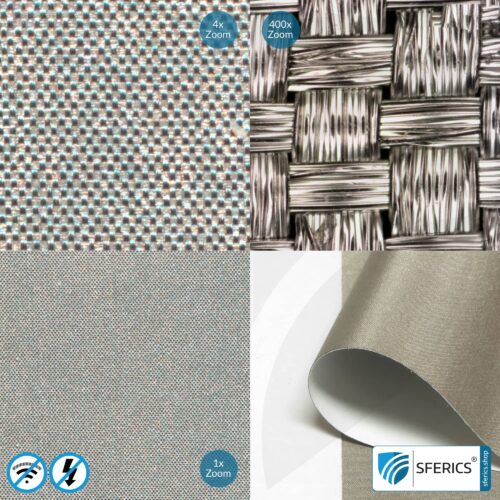 Abschirmgewebe HNS80, selbstklebend | HF Schirmdämpfung gegen Elektrosmog bis zu 75 dB | 90 cm Breite. Wirkungsvoll gegen 5G! 6 Abschirmgewebe HNS80, selbstklebend | HF Schirmdämpfung gegen Elektrosmog bis zu 75 dB | 90 cm Breite. Wirkungsvoll gegen 5G!