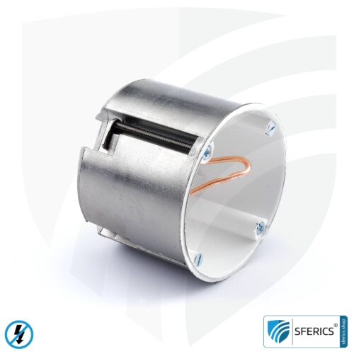 Geschirmte Hohlwanddose, tief | 59 mm | Installationsdose im Trockenbau, als Abzweigdose oder Schalterdose | halogenfrei 1 Geschirmte Hohlwanddose, tief | 59 mm | Installationsdose im Tockenbau, als Abzweigdose oder Schalterdose | halogenfrei