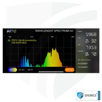 Lightspectrum Pro EVO für iPhone und iPad | Messung vom Lichtspektrum | Farbtemperatur (Kelvin) und Wellenlängen, CRI, Lux, u.v.m. 8 Lightspectrum Pro EVO für iPhone und iPad | Messung vom Lichspektrum | Farbtemperatur (Kelvin) und Wellenlängen, CRI, Lux, uvm.