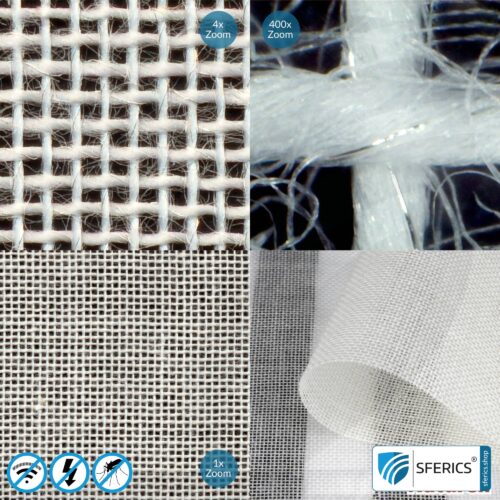 NATURELL Abschirmstoff | ideal zur Herstellung von Vorhängen und Baldachinen | HF Schirmdämpfung gegen Elektrosmog bis zu 40 dB | 5G ready! 9 NATURELL Abschirmstoff | ideal zur Herstellung von Vorhängen und Baldachinen | HF Schirmdämpfung gegen Elektrosmog bis zu 40 dB | TÜV-SÜD qualitätsgeprüft | 5G ready!