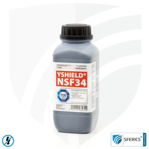 Abschirmfarbe NSF34 | NF Schirmdämpfung gegen Elektrosmog bis zu 80 dB | Schutz vor niederfrequenten elektrischen Felder (Hausstrom) | TÜV SÜD zertifiziert 2 Abschirmfarbe NSF34 | NF Schirmdämpfung gegen Elektrosmog bis zu 80 dB | Schutz vor niederfrequenten elektrischen Felder (Hausstrom) | TÜV SÜD zertifiziert