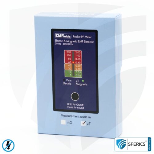 Pocket PF5 Meter | Potentialfreies Niederfrequenz Messgerät für Elektrosmog | Erkennung elektrischer Wechselfelder und Magnetfelder | Messbereich 15 bis 50.000 Hz 17 Pocket PF5 Meter | Potentialfreies Niederfrequenz Messgerät für Elektrosmog | Erkennung elektrischer Wechselfelder und Magnetfelder | Messbereich 15 bis 50.000 Hz