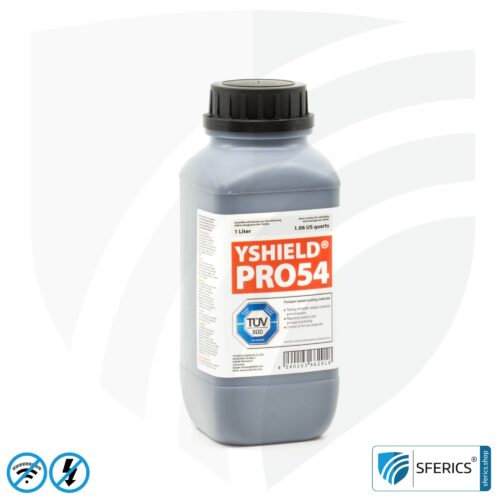 Abschirmfarbe PRO54 | Profifarbe mit Carbonfasern | HF Schirmdämpfung gegen Elektrosmog bis zu 93 dB bei 40 GHz | Kein Graphit-Effekt = färbt nicht ab | Technisch unsere belastbarste Abschirmfarbe | TÜV SÜD zertifiziert | Effektiv bei 5G! 18 Abschirmfarbe PRO54 | HF Schirmdämpfung gegen Elektrosmog bis zu 93 dB bei 40 GHz | Kein Graphit-Effekt = färbt nicht ab | Technisch unsere belastbarste Abschirmfarbe | TÜV SÜD zertifiziert | Effektiv bei 5G!