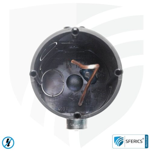 Geschirmte Unterputz Gerätedose, tief | 61 mm | Installationsdose unter Putz, als Abzweigdose oder Schalterdose | halogenfrei 6 Geschirmte Unterputz Gerätedose, tief | 61 mm | Installationsdose unter Putz, als Abzweigdose oder Schalterdose