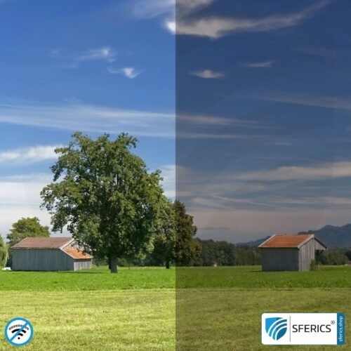 RDF25 abschirmende Fensterfolie | SET | HF Schirmdämpfung gegen Elektrosmog bis 35 dB | 25 % Lichtdurchlässigkeit | 76 cm Breite | Wirkungsvoll gegen 5G! 6 RDF25 abschirmende Fensterfolie | HF Schirmdämpfung gegen Elektrosmog bis 35 dB | 25 % Lichtdurchlässigkeit | Wirkungsvoll gegen 5G!