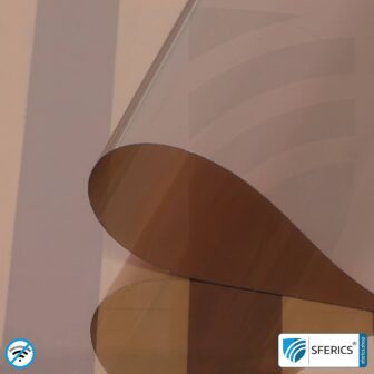 RDF25 abschirmende Fensterfolie | HF Schirmdämpfung gegen Elektrosmog bis 35 dB | 25 % Lichtdurchlässigkeit | Wirkungsvoll gegen 5G!