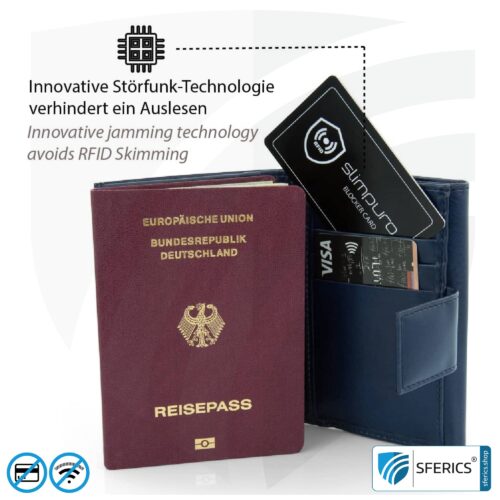 RFID NFC Blocker Karte SLIMPURO | Datenschutz für moderne Chipkarten | EC-Karte, Kreditkarte, ID-Karte, ... | bei der Geldbörse ZNAP im Set inklusive 14 RFID NFC Blocker Karte SLIMPURO | Datenschutz für moderne Chipkarten | EC-Karte, Kreditkarte, ID-Karte, ... | bei der Geldbörse ZNAP im Set inklusive