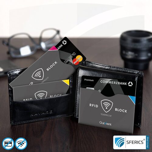 RFID NFC Schutzhüllen | Datenschutz für moderne Chipkarten | EC-Karte, Kreditkarte, Reisepass, Personalausweis, ID-Karte, ... 11 RFID NFC Schutzhüllen | Datenschutz für moderne Chipkarten | EC-Karte, Kreditkarte, Reisepass, Personalausweis, ID-Karte, ...