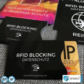 RFID NFC Schutzhüllen | Datenschutz für moderne Chipkarten | EC-Karte, Kreditkarte, Reisepass, Personalausweis, ID-Karte, ... 12 RFID NFC Schutzhüllen | Datenschutz für moderne Chipkarten | EC-Karte, Kreditkarte, Reisepass, Personalausweis, ID-Karte, ...