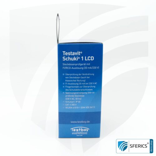 TESTAVIT SCHUKI 1 LCD | Steckdosen Sockel Tester mit FI Auslösung | Schneller Check der Erdung, Verdrahtung und FI Schutzschalter 23 TESTAVIT SCHUKI 1 LCD | Steckdosen Sockel Tester mit FI Auslösung | Schneller Check der Erdung, Verdrahtung und FI Schutzschalter.