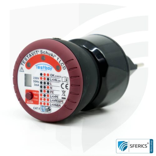 TESTAVIT SCHUKI 1 LCD | Steckdosen Sockel Tester mit FI Auslösung | Schneller Check der Erdung, Verdrahtung und FI Schutzschalter 25 TESTAVIT SCHUKI 1 LCD | Steckdosen Sockel Tester mit FI Auslösung | Schneller Check der Erdung, Verdrahtung und FI Schutzschalter | Schweiz