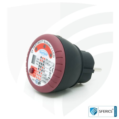 TESTAVIT SCHUKI 1 LCD | Steckdosen Sockel Tester mit FI Auslösung | Schneller Check der Erdung, Verdrahtung und FI Schutzschalter 20 TESTAVIT SCHUKI 1 LCD | Steckdosen Sockel Tester mit FI Auslösung | Schneller Check der Erdung, Verdrahtung und FI Schutzschalter.