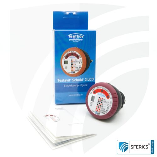 TESTAVIT SCHUKI 3 LCD | Steckdosen Sockel Prüfgerät | Schneller Check der Erdung und Verdrahtung 16 TESTAVIT SCHUKI 3 LCD | Steckdosen Sockel Prüfgerät | Schneller Check der Erdung und Verdrahtung