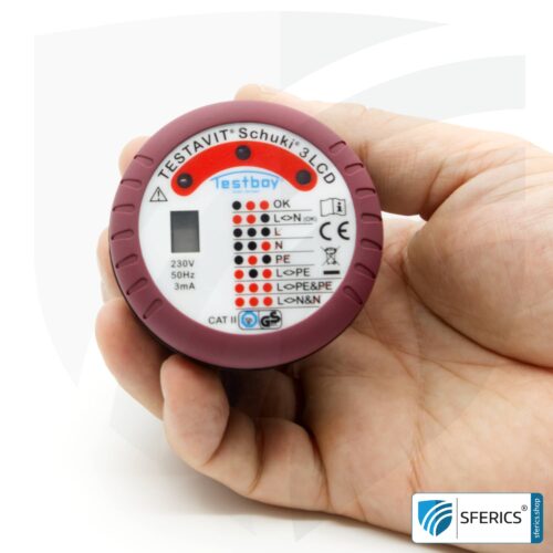 TESTAVIT SCHUKI 3 LCD | Steckdosen Sockel Prüfgerät | Schneller Check der Erdung und Verdrahtung 15 TESTAVIT SCHUKI 3 LCD | Steckdosen Sockel Prüfgerät | Schneller Check der Erdung und Verdrahtung