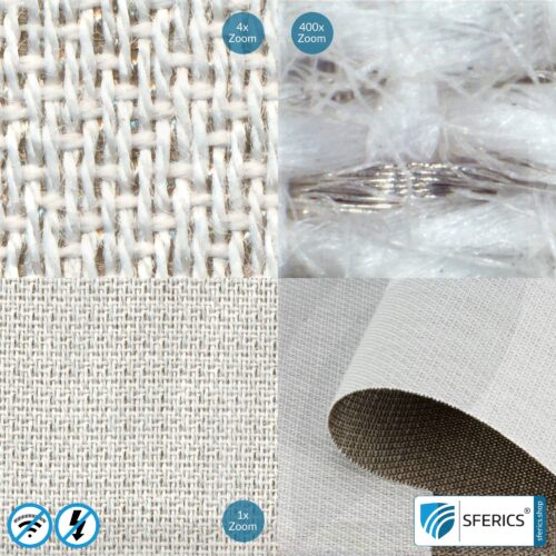 SILVER TWIN Abschirmstoff | ideal zur Herstellung von Bodenunterlagen, Vorhängen, Raumteilern | blickdicht | HF Schirmdämpfung gegen Elektrosmog bis zu 60 dB | Effektiv gegen 5G! 7 SILVER TWIN Abschirmstoff | ideal zur Herstellung von Bodenunterlagen, Vorhängen, Raumteilern | blickdicht | HF Schirmdämpfung gegen Elektrosmog bis zu 60 dB | Effektiv gegen 5G!