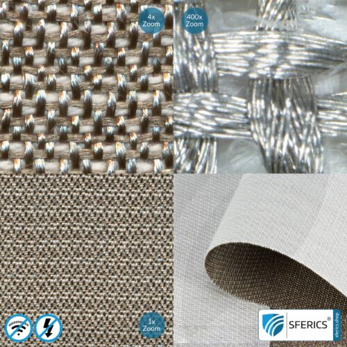 SILVER TWIN Abschirmstoff | ideal zur Herstellung von Bodenunterlagen, Vorhängen, Raumteilern | blickdicht | HF Schirmdämpfung gegen Elektrosmog bis zu 60 dB | Effektiv gegen 5G! 8 SILVER TWIN Abschirmstoff | ideal zur Herstellung von Bodenunterlagen, Vorhängen, Raumteilern | blickdicht | HF Schirmdämpfung gegen Elektrosmog bis zu 60 dB | Effektiv gegen 5G!