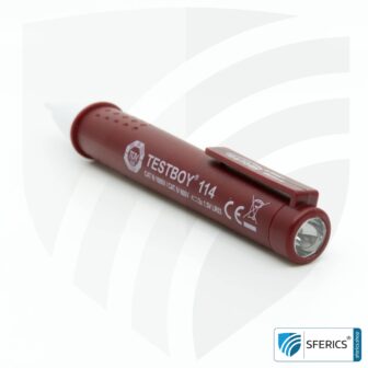 TESTBOY 114 | Berührungsloser Spannungstester zur Erkennung elektrischer Kabelbrüche | Messung ab 12 Volt AC Niedervolt 16 TESTBOY 114 | Berührungsloser Spannungstester zur Erkennung elektrischer Kabelbrüche | Messung ab 12 Volt AC Niedervolt