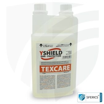 TEXCARE flüssiges Waschmittel | speziell entwickelt für Abschirmstoffe mit Silberfäden und Edelstahlgarnen