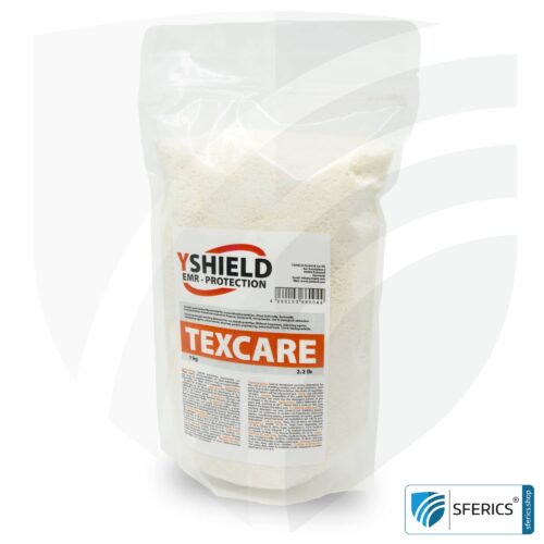 TEXCARE Pulver Waschmittel | speziell entwickelt für Abschirmstoffe mit Silberfäden und Edelstahlgarnen 1 TEXCARE Pulver Waschmittel | speziell entwickelt für Abschirmstoffe mit Silberfäden und Edelstahlgarnen