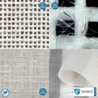 ULTIMA Abschirmstoff | ideal zur Herstellung von Vorhängen und Raumteilern | HF Schirmdämpfung gegen Elektrosmog bis zu 42 dB | 5G ready! 6 ULTIMA Abschirmstoff | ideal zur Herstellung von Vorhängen und Raumteilern | HF Schirmdämpfung gegen Elektrosmog bis zu 42 dB | TÜV-SÜD qualitätsgeprüft | 5G ready!