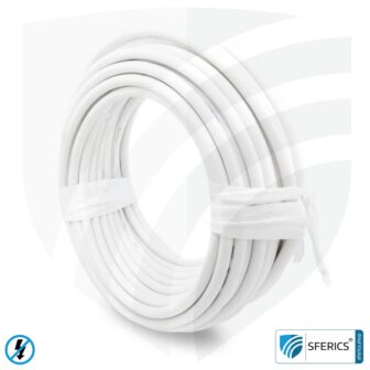 (N)HXMH(St)-J 3x 1,5 mm² geschirmtes Verlegekabel | halogenfrei | weichmacherfrei | Elektrokabel zur Abschirmung elektrischer Wechselfelder NF | 41-4303 13 Kabelrolle mit geschirmtem Verlegekabel, 25 Meter