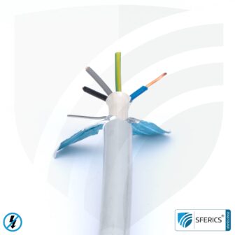 (N)HXMH(St)-J 5x 1,5 mm² geschirmtes Verlegekabel | halogenfrei | weichmacherfrei | Elektrokabel zur Abschirmung elektrischer Wechselfelder NF | 41-4325 12 (N)HXMH(St)-J 5x 1,5 mm² geschirmtes Verlegekabel | halogenfrei | weichmacherfrei | Elektrokabel zur Abschirmung elektrischer Wechselfelder NF