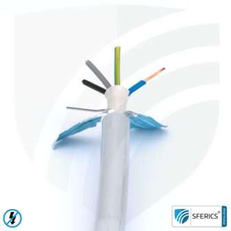 (N)HXMH(St)-J 5x 2,5 mm² geschirmtes Verlegekabel | halogenfrei | weichmacherfrei | Elektrokabel zur Abschirmung elektrischer Wechselfelder NF