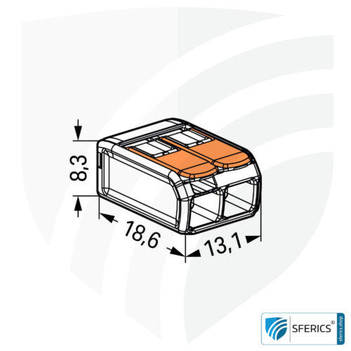 WAGO Compact Verbindungsklemme, Serie 221 | Modell 221-412 | für 2 eindrahtige, feindrahtige und mehrdrähtige Leiter | Alternative zur Lüsterklemme 13 WAGO Compact Verbindungsklemme, Serie 221 | Modell 221-412 | für 2 eindrahtige, feindrahtige und mehrdrähtige Leiter | Alternative zur Lüsterklemme