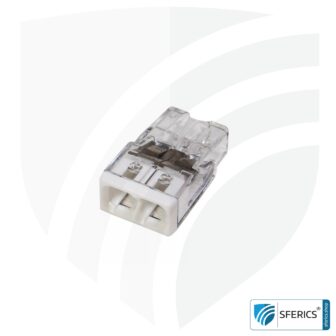 WAGO Compact Steckklemmen bzw. Verbindungsdosenklemmen | Modell 2273-202 | für 2 eindrähtige Leiter | Alternative zur Lüsterklemme