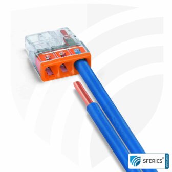 WAGO Compact Steckklemmen bzw. Verbindungsdosenklemmen | Modell 2273-203 | für 3 eindrähtige Leiter | Alternative zur Lüsterklemme