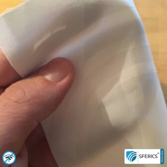 WEAR Abschirmstoff | ideal zur Herstellung von Bekleidung | HF Schirmdämpfung gegen Elektrosmog bis zu 28 dB | TÜV-SÜD qualitätsgeprüft. Schutz für unterwegs vor Handystrahlung.
