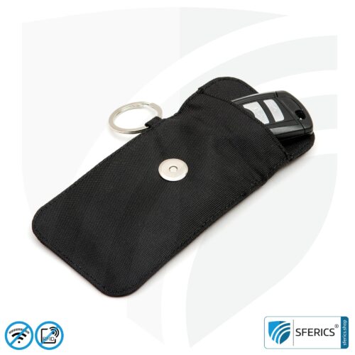 Autoschlüssel RFID Schutztasche CLASSIC | Schutz vor unbemerkter NFC Zugangscodeabfrage | Schutzhülle gegen Autodiebstahl bei Keyless-Go Systemen 7 Autoschlüssel RFID Schutztasche CLASSIC | Schutz vor unbemerkter NFC Zugangscodeabfrage | Schutzhülle gegen Autodiebstahl bei Keyless-Go Systemen