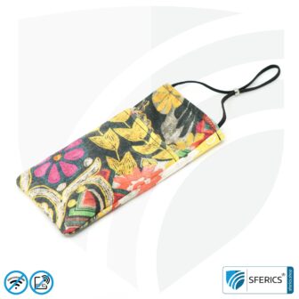 Handyhülle eWall für das Smartphone | Unikat im Design FARBEN.PRACHT | Anti Elektrosmog inkl. 5G | 3in1 Schutz inkl. RFID Blocker | Handytasche für iPhone, Android, ... | XL