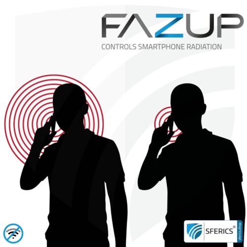 FAZUP Antennen Patch mit strahlungsfreiem SFERICS® Luftkabel Kopfhörer im Spar-SET | SILBER | Schützt Ohren und Gehirn vor unnötig hoher Bestrahlung durch EMF + Magnetfeld 22 FAZUP Antennen Patch | Innovative Technologie gegen Elektrosmog | Schützt vor unnötig hoher Bestrahlung durch’s eigene Mobiltelefon | Keine Esoterik oder Harmonisierung. Reduktion ist messbar!