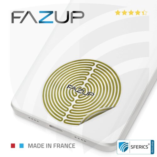 FAZUP Antennen Patch | Edition GOLD | Ferritkern fürs kabelgebundene Headset inklusive | Innovative Technologie gegen Elektrosmog | Schützt vor unnötig hoher Bestrahlung durch's eigene Mobiltelefon 2 FAZUP Antennen Patch | Edition GOLD | Ferritkern fürs kabelgebundene Headset inklusive | Innovative Technologie gegen Elektrosmog | Schützt vor unnötig hoher Bestrahlung durch's eigene Mobiltelefon
